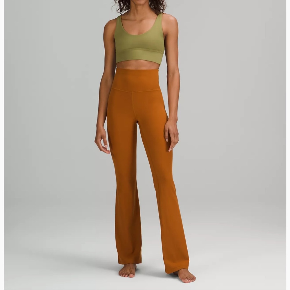 Lululemon Groove Super-High-Rise Flared Pant Nulu Butternut Brown